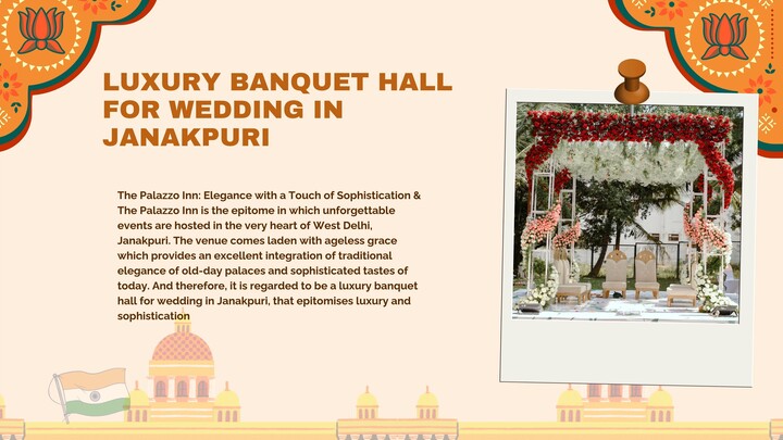 Luxury banquet hall for weddings in Janakpuri