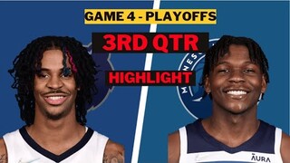 Memphis Grizzlies vs Timberwolves 3rd Highlights game 4 playoffs April 23rd | 2022 NBA Season