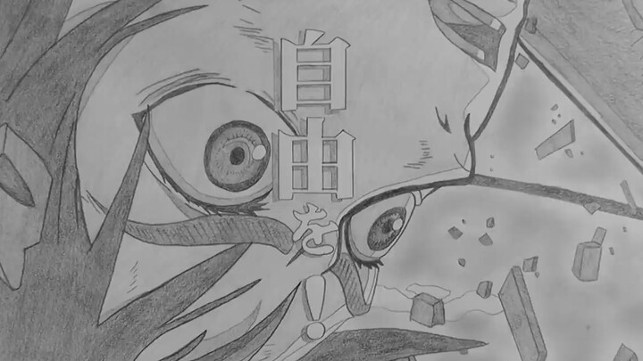 432 handwritten notes perfectly reproduce Attack on Titan op! Give your heart again