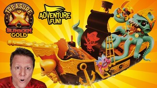 Treasure X Sunken Gold Pirate Ship with Real Gold Doubloon Season 5 Adventure Fun Toy review by Dad!