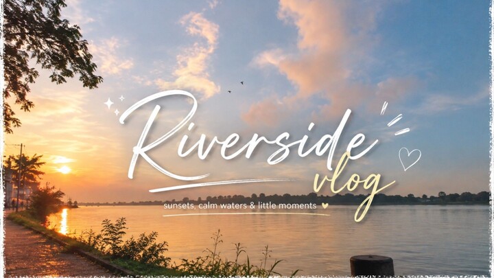 A peaceful riverside evening 🌆 | relaxing village vlog | nature