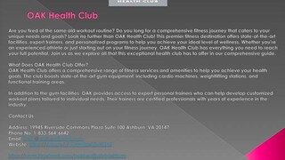 OAK Health Club
