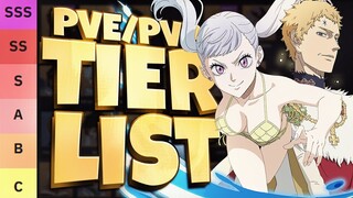 GLOBAL SEASON 2 & WIZARD KING JULIUS TIER LIST PVP & PVE - Black Clover Mobile