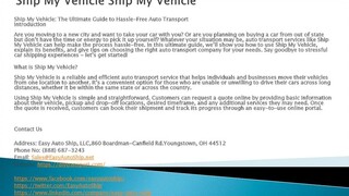 Ship My Vehicle Ship My Vehicle