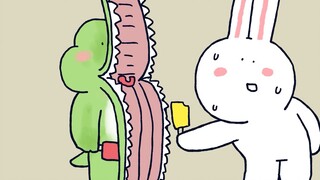 [Little Spear Zoo] The little crocodile ate ice cream for the second time, this time three people at