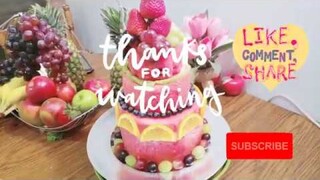 Fruit Cake  Watermelon Decoration Ideas/Fruit Carving