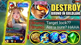 KADITA TARGET LOCK BRUNO IN RANK GAME!! | KADITA BEST BUILD 2022 | TOP GLOBAL KADITA GAMEPLAY