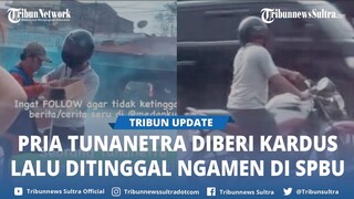 Viral Pria Pakai Motor Sport Suruh Tunanetra Ngamen di SPBU Siantar, Diberi Kardus lalu Ditinggal