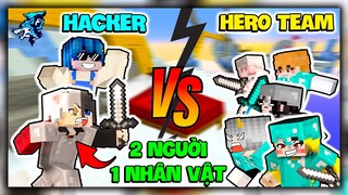 Siro và Kairon Chơi Bedwars Minecraft Nhưng 2 Người Điều Khiển 1 Nhân Vật Chấp Hết Hero Team