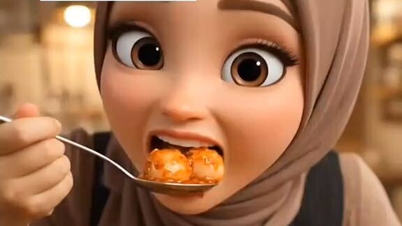 makan cilok sambel pedes