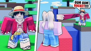 I BECAME LUFFY IN BEDWARS! *CUSTOM KIT* Roblox