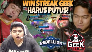 REBELLION BERHASIL MEMUTUS WIN STREAK GEEK FAM !! REBELLION VS GEEK FAM MATCH 3 - MPL S13