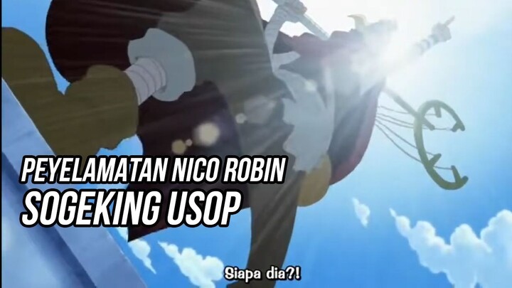 Epic moment usop menyelamatkan Nico Robin
