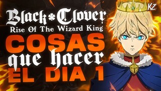 QUÉ DEBES HACER EL DÍA 1 DE BLACK CLOVER MOBILE GLOBAL