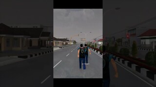 LOMBA BALAP LARI DI BUSSID GEYYSS 😄 - BUS SIMULATOR INDONESIA #video #shorts #bussimulatorindonesia