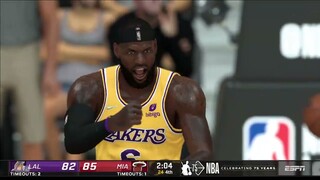 NBA2K22 FULL GAME HIGHLIGHTS LAKERS AT HEAT I NBA Regular Season I January 23, 2022 I NBA 2k22