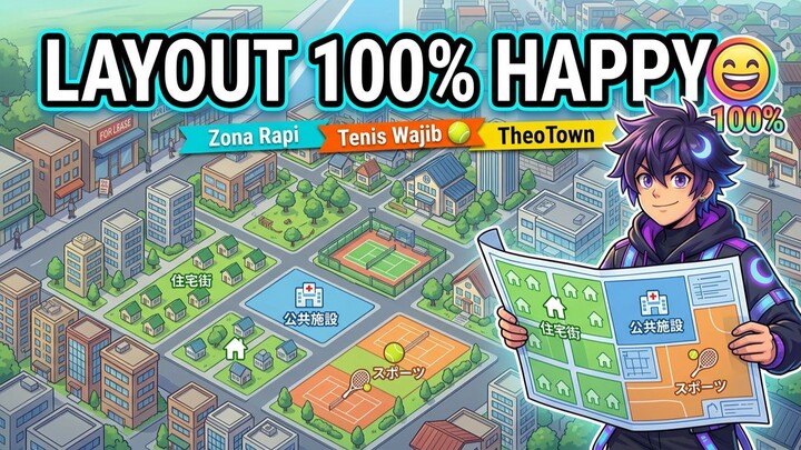 Target 100% Bahagia? Ini Rahasia Layout Kota Paling Optimal!