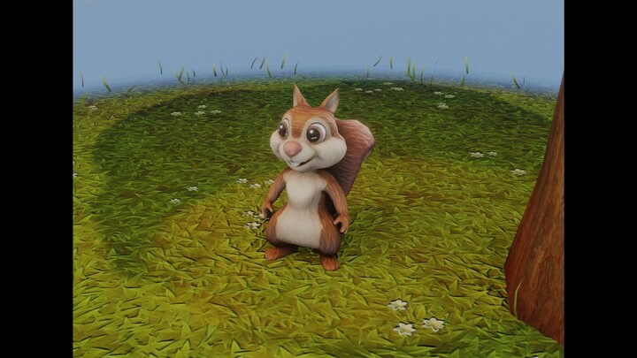 卡通松鼠 动画 3D 模型