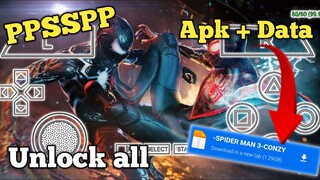 SPIDER MAN 3 ON MOBILE DOWNLOAD| UNLOCK ALL DATA PPSSPP GAME | FULL TUTORIAL