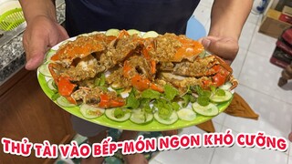 Ba Minh vào bếp: Món ăn ngon khó cưỡng -Cua sốt tỏi|CANAXIMUOI CHANNEL