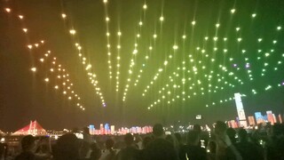 "Spirit Cage" Drone Light Show on the Wuhan Riverside