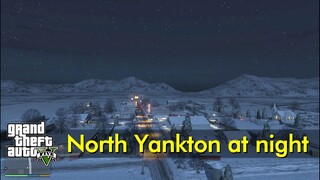 North Yankton at night from the air | GTA V Drone Style