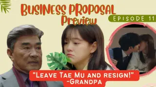 [ENG] Business Proposal Preview Ep 11| Will Haari leave Tae Mu?! |#businessproposal #previewep11