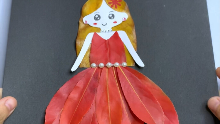 Do you remember the leaf princess last year? This time I accidentally cut my hair short, but it's st