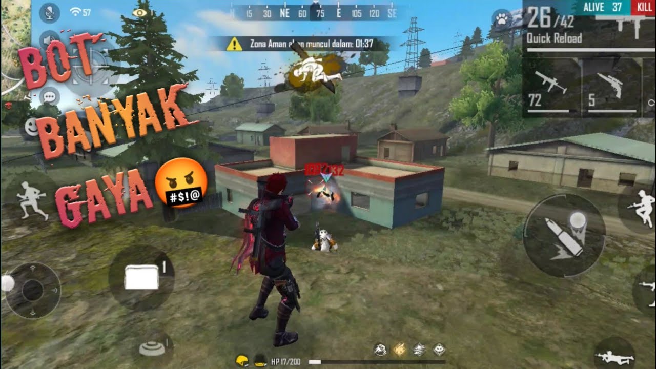 AmitBhai Think I am Using HACK (Trolling AmitBhai) - Garena Free Fire-  Total Gaming 