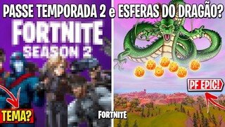 FORTNITE - TEASERS TEMPORADA 2, MUDANÇA VULCÃO e CONCEPT DRAGON BALL