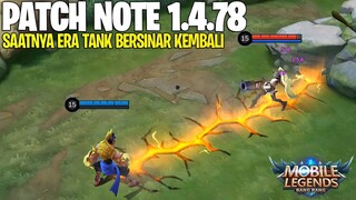 GATOTKACA BUFF, JOHNSON BUFF, BALMOND BUFF, BAXIA BUFF, RUBY BUFF - PATCH NOTE 1.4.78 MOBILE LEGENDS