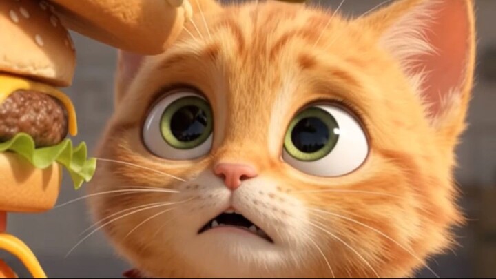 Milo the Cat Chef Makes the BIGGEST Burger EVER! 🍔🐾 | Cute Animation