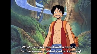 Momen Luffy Nyanyi di Pulau Skypea