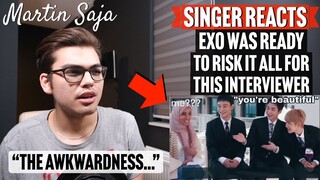 Singer Reacts EXO was ready to RISK IT ALL for this interviewer | Martin Saja