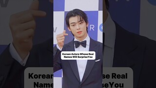 Korean Actors whose real names will surprise you Pt1 #chaeunwoo  #parkseojoon #kdrama #youtubeshorts
