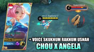 CHOU X ANGELA SKIN SCRIPT FULL EFFECT NO PASSWORD - MOBILE LEGENDS