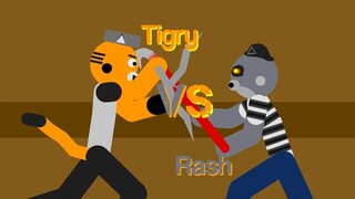 Rash CHARGES the T.S.P. Refinery (Tigry Vs Rash) Pigy Animation