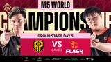 (FIL) M5 Group Stage Day 5 | APBR vs FL | Game 2