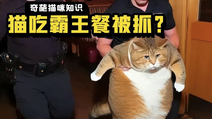 Is the photo of an orange cat caught stealing food—going viral across the internet—real?