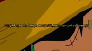 kesedihan luffy ketika ditanya oleh ace