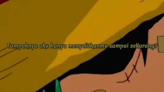 kesedihan luffy ketika ditanya oleh ace