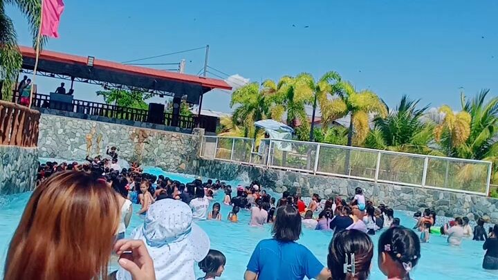 swimming with friends...