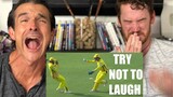 Funny Cricket Moments REACTION! I Try not to Laugh