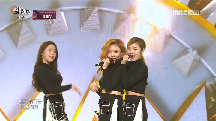 2015 MBC Gayo Daejejun Mamamoo (Single Ladies + Um Oh Ah Yeh)