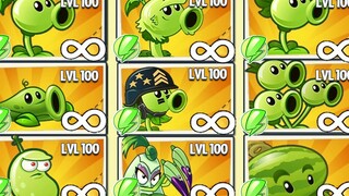 تحدي PvZ 2 - 1 نبات بمستوى 100 ضد 100 زومبي عجوز - من هو أفضل نبات