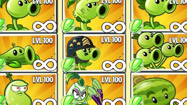 PvZ 2 Challenge - 1 Plant Level 100 vs 100 Grandpa Zombies - Which is the Best Plant