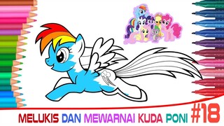 Mari Menggambar dan Mewarnai Kuda Poni Bersama dengan Mudah | Menggambar, Mewarnai untuk Balita, #18