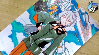 สอนวาดมิโอริเน่ Miorine Rembran Gundam The Witch From Mercury