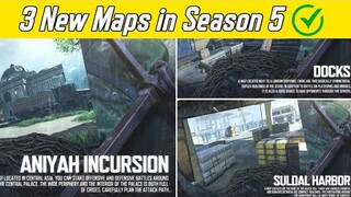 3 New "Confirmed" Map in Season 5 (Aniyah Incursion...) | COD MOBILE