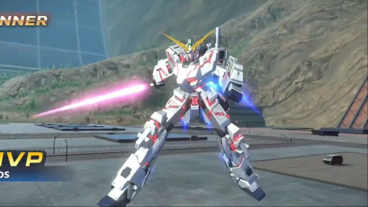 4v1  Rx-0 Unicorn Gundam Gameplay  Gundam Supreme Battle